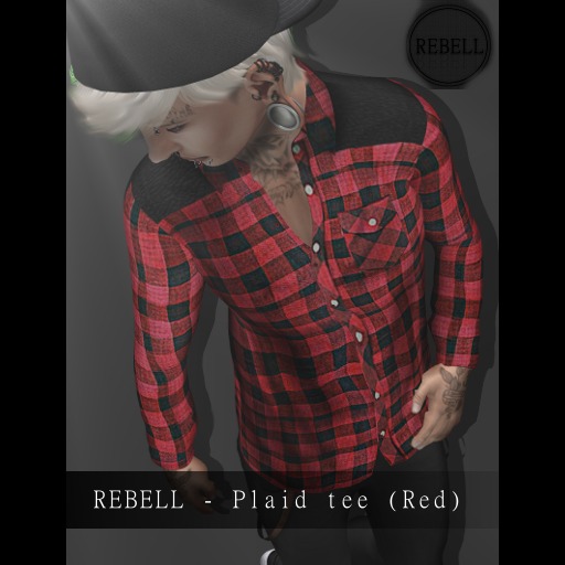 REBELL - Plaid Tee (Red)