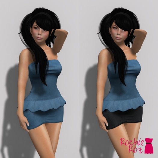 Rochie Roz - Emily Dress Blue