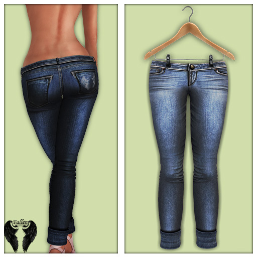 *Fallen* Jeans/Denim Tones-LightBlue