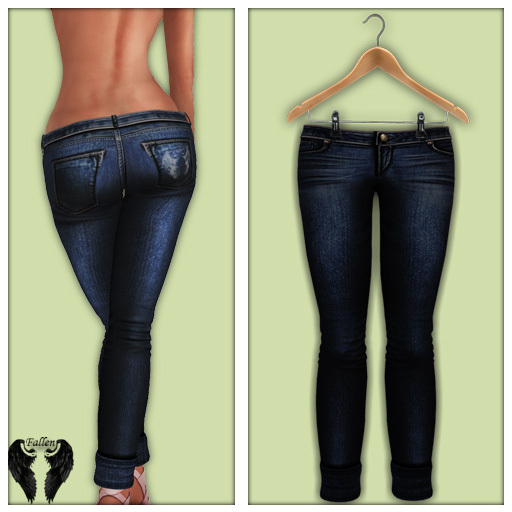 *Fallen* Jeans/Denim Tones-BlueJeans