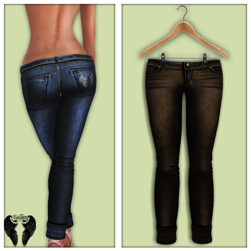 *Fallen* Jeans/Denim Tones-BrownJeans