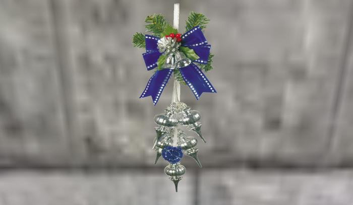 Silver and Blue Hanging