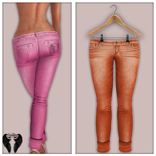 *Fallen* Color Jeans-Copper