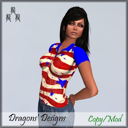 StarsAndStripesPolo-top-Dragons'