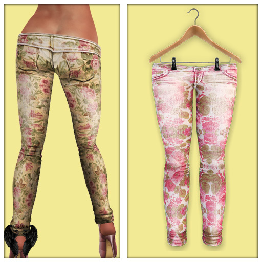 *Fallen* Low Ride Floral Skinny SweetBloom