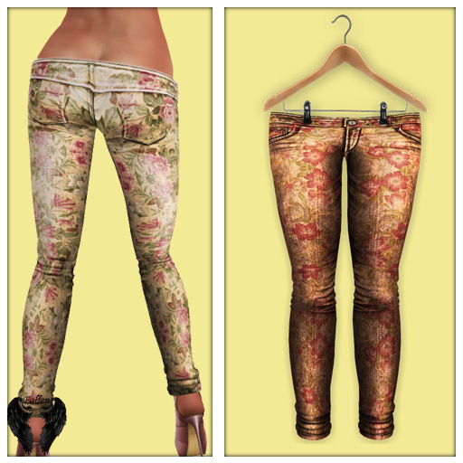 *Fallen* Low Ride Floral Skinny PerfectLove