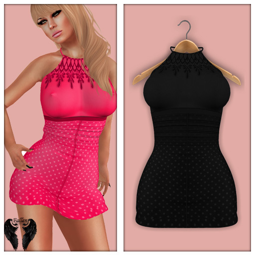 *Fallen*Pinup Dress Black