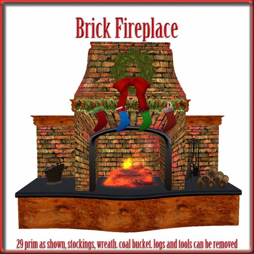 *MCS* Magic of Christmas Brick Firepace
