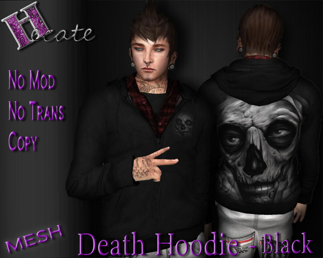 -HECATE- death hoodie - MESH DEMO