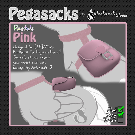 [bbS] Pegasack Pastels - Pink