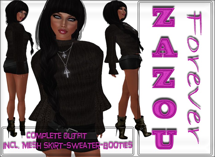 ZaZou Mesh Trend Complete Outfit 1