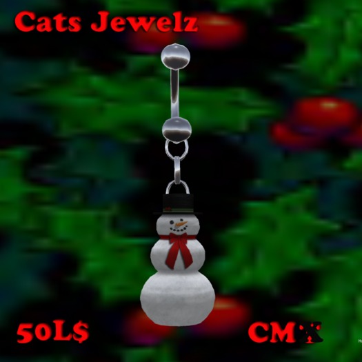 Snowman Belly Jewel
