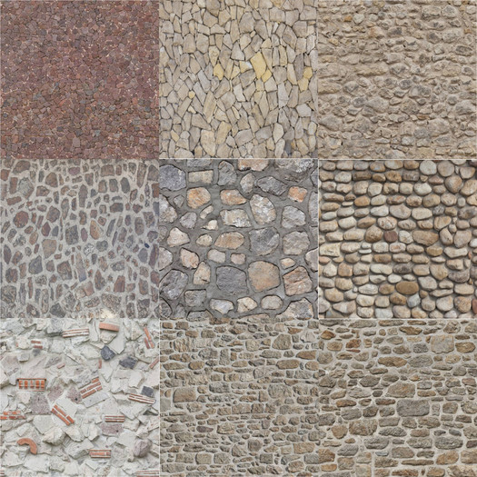 brick round B - 25 textures