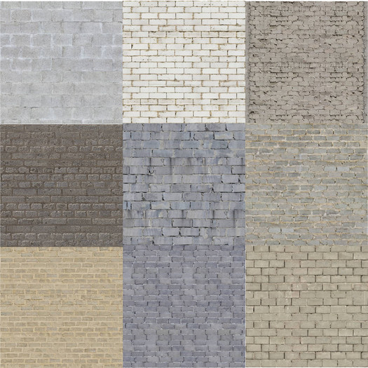 brick cinderblocks bare A - 25 textures