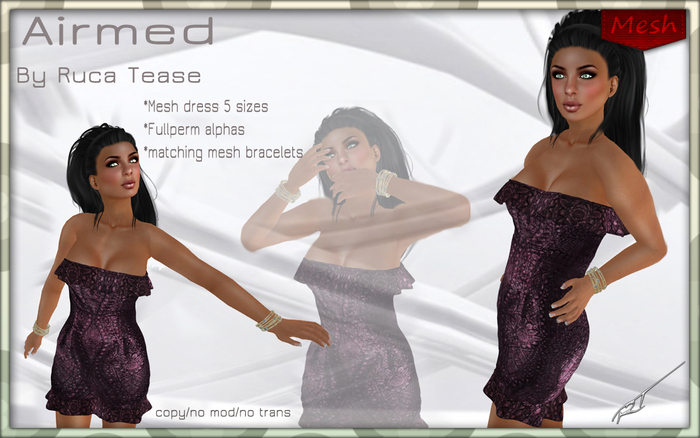 AIRMED MESH COCKTAIL DRESS