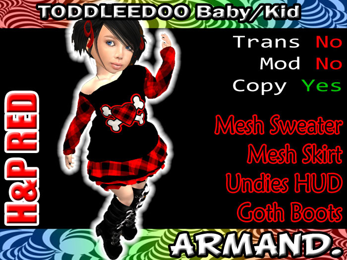 --ARMAND-- HEART & PLAID - RED