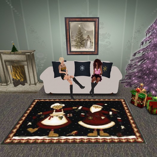 Christmas Rug - Mr & Mrs Claus 