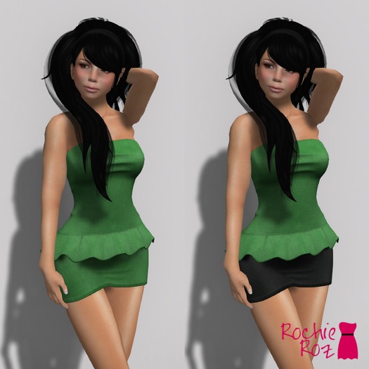 Rochie Roz - Emily Dress Green