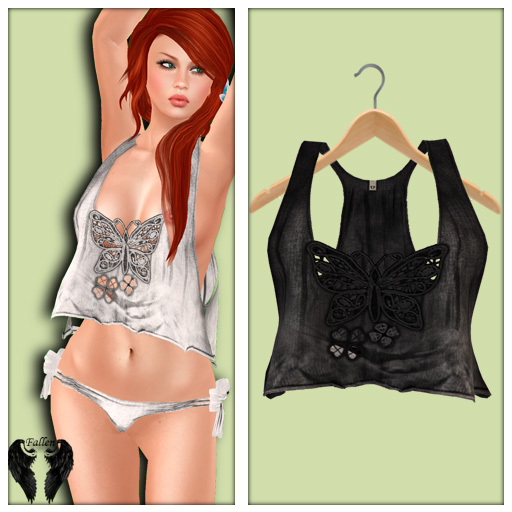 *Fallen* Barely There-Black