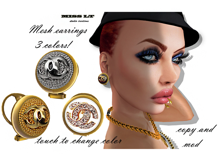 Miss LT Achan mesh earring 2 - touch to change color