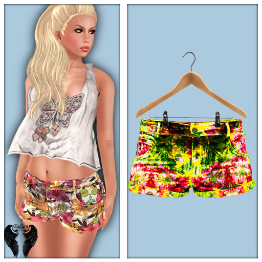 *Fallen* Tropical Dream Shorts-LemonFresh