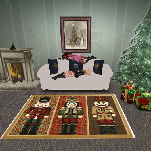 Christmas Rug - Nutcrackers