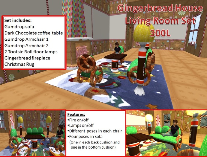 Gingerbread Living Room New