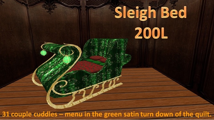 Sleigh Bed - Cuddles Version