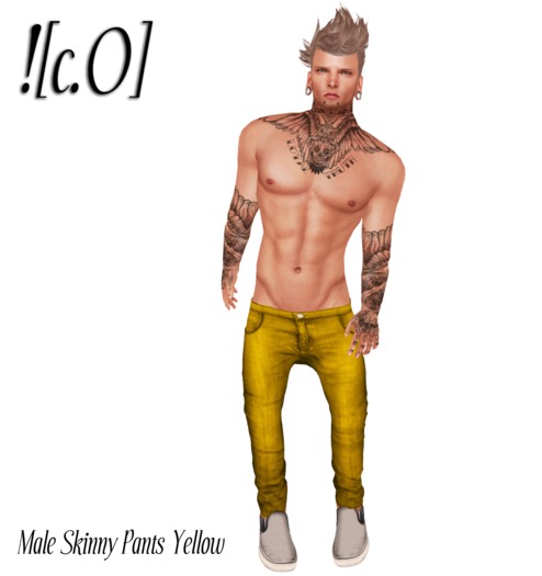![c.O] - Male Skinny Pants Yellow