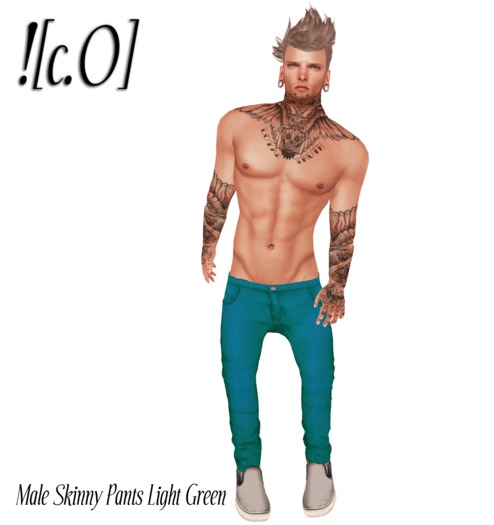 ![c.O] - Male Skinny Pants Light Green