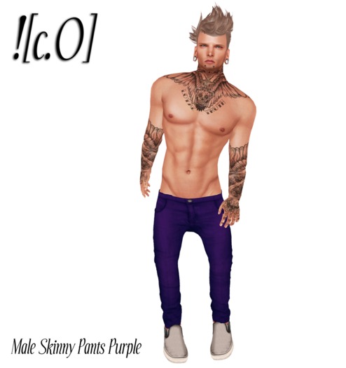 ![c.O] - Male Skinny Pants Purple