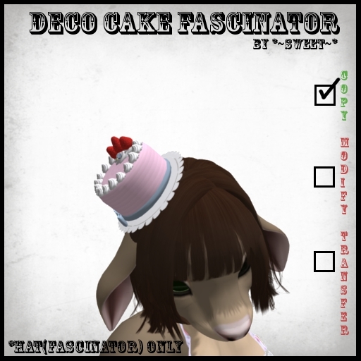 *~Sweet~* Deco Cake Fascinator (Boxed)