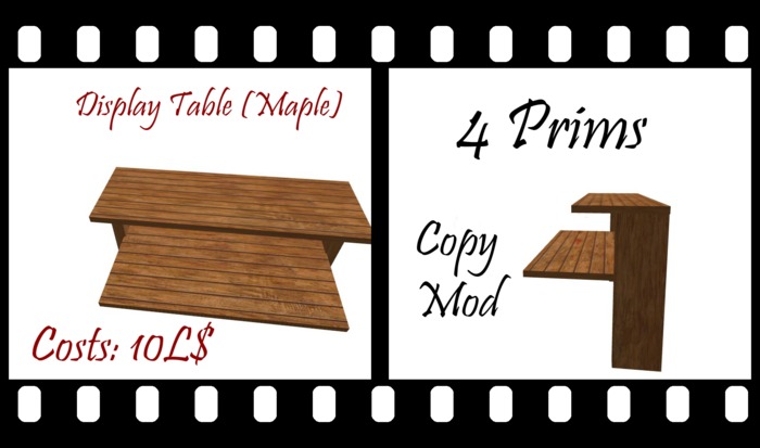 Display Table (Maple)