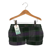 Nelly Shorts Plaid Green