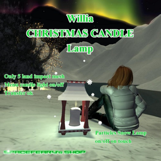 Willia Christmas Candle Lamp