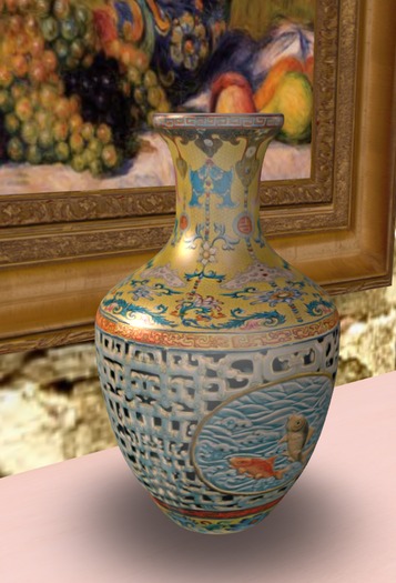 Nightfire Chinese Fishvase