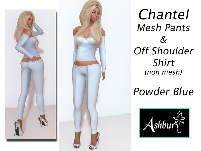[ASHBURY] Chantel Skinny Pants -Powder Blue
