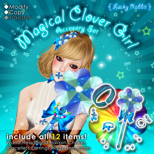 {L.R} Magical Clover Girl (Blue)