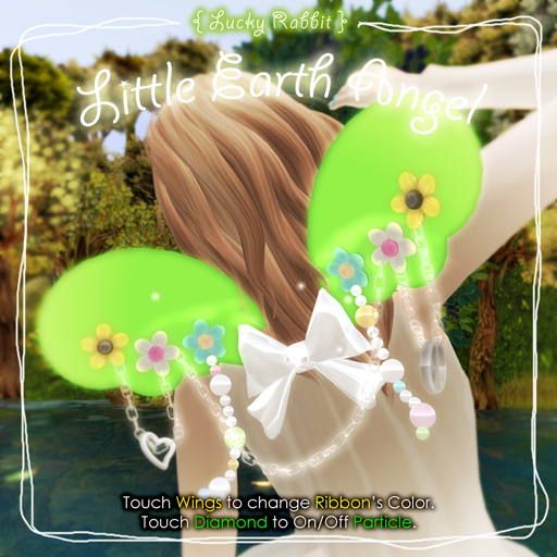 {L.R} Little Earth Angel's Wing Green