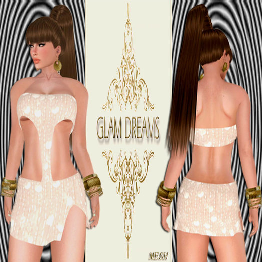 Glam Dreams Volantes Cocktail Dress (Botones)