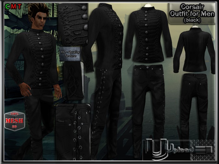 Upload[_]:: - Corsair Outfit for Men (black)