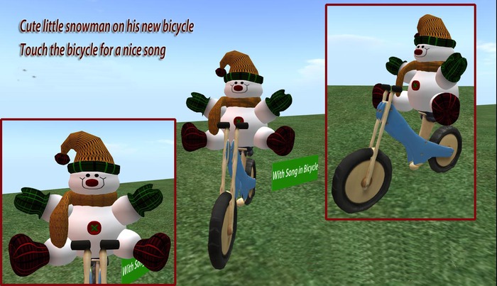 Snowman on Bicycle w. song