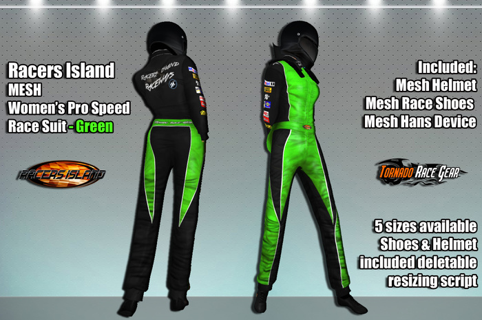 Pro Speed Race Suit - Racers Island Raceways (W) - Orange BOXED