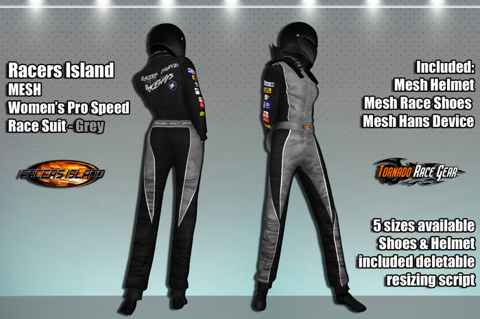 Pro Speed Race Suit - Racers Island Raceways (W) - Orange BOXED