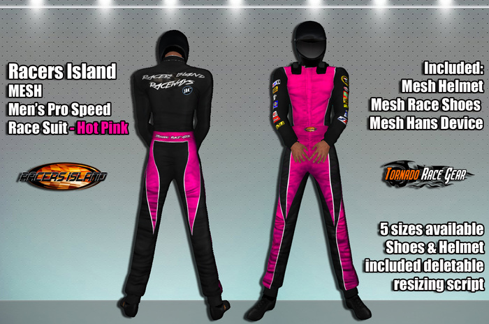 Pro Speed Race Suit - Racers Island Raceways (W) - Orange BOXED
