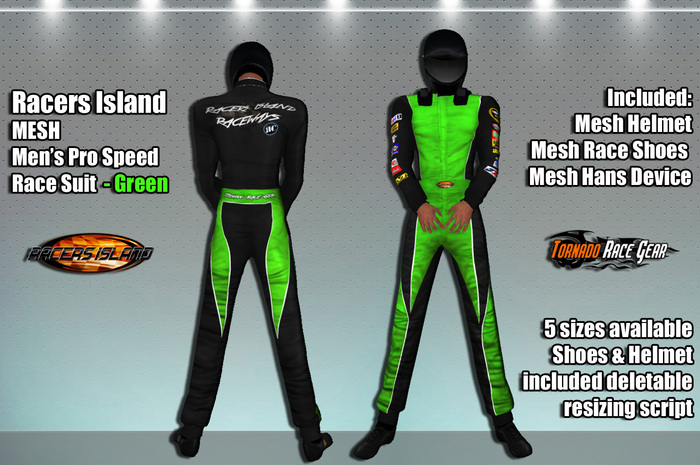 Pro Speed Race Suit - Racers Island Raceways (W) - Orange BOXED