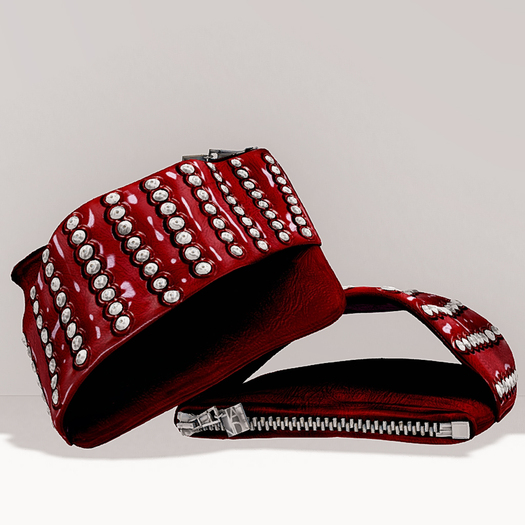 [HANDverk]Stud Clutch.red velvet