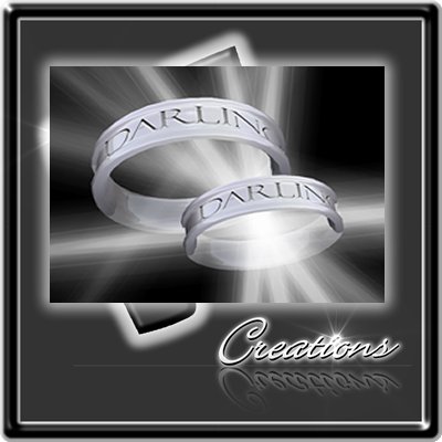 Partner Rings Premium Steel Darling / Friendship / Bling / Sculpted / Engraved