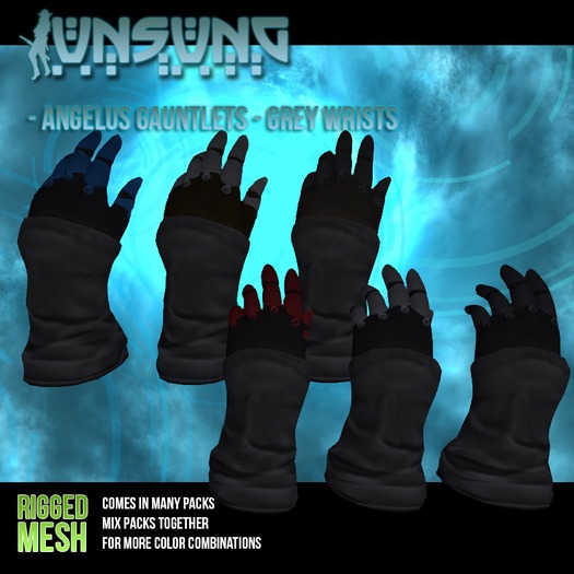 Unsung - Angelus Gauntlets Femy - Grey Wrists Pack