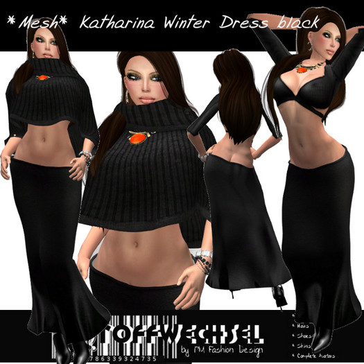 [Stoffwechsel] *Mesh* Katharina Winter Dress black